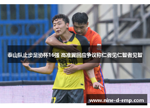 泰山队止步足协杯16强 高准翼回应争议称仁者见仁智者见智 泰山队止步足协杯16强 高准翼回应争议称仁者见仁智者见智
